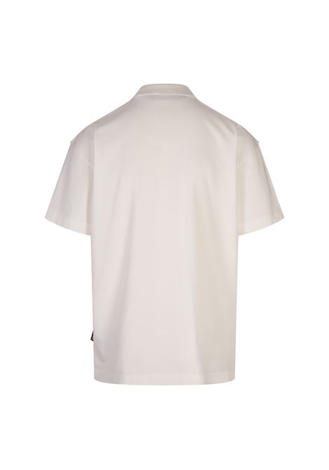 PALM ANGELS T-Shirt Bianca Con Logo Sullo Scollo - PALM ANGELS Offerta per la Festa della Mamma