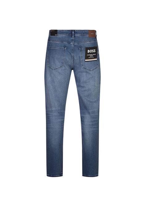 BOSS Maine Jeans Regular Fit In Denim Morbido Blu - BOSS Offerta Anniversario