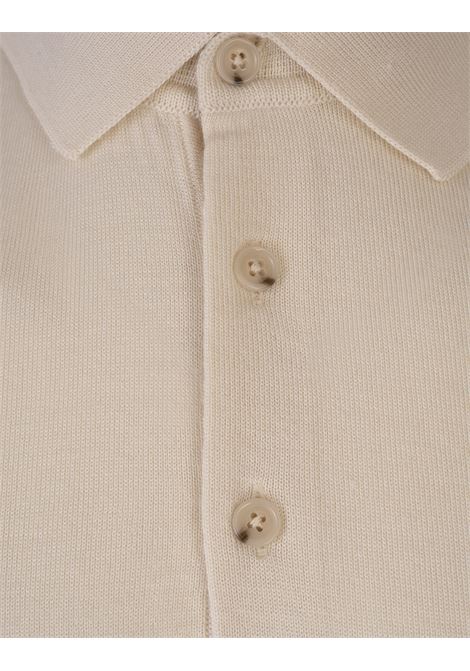 BOSS Maglione Regular Fit Stile Polo Neutro In Seta Lana e Cashmere - BOSS Offerta migliore