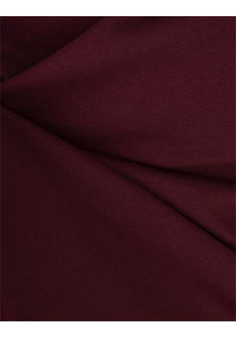 KITON T-Shirt Classica Rosso Scuro Con Logo Dietro - KITON Grandi sconti