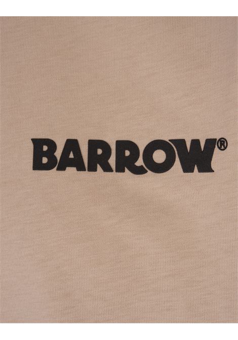 BARROW T-Shirt Beige Con Logo e Smile - BARROW Sconti VIP