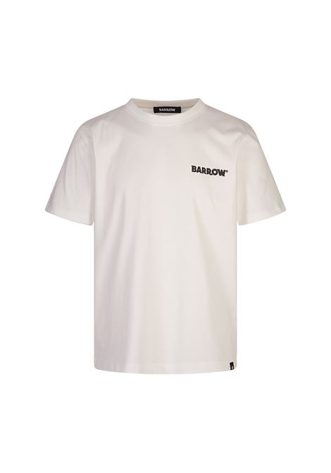 BARROW T-Shirt Bianca Con Logo e Smile - BARROW Prezzo basso
