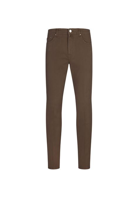 BSETTECENTO Jeans Slim Tapered In Denim Marrone - BSETTECENTO Super Saving Price