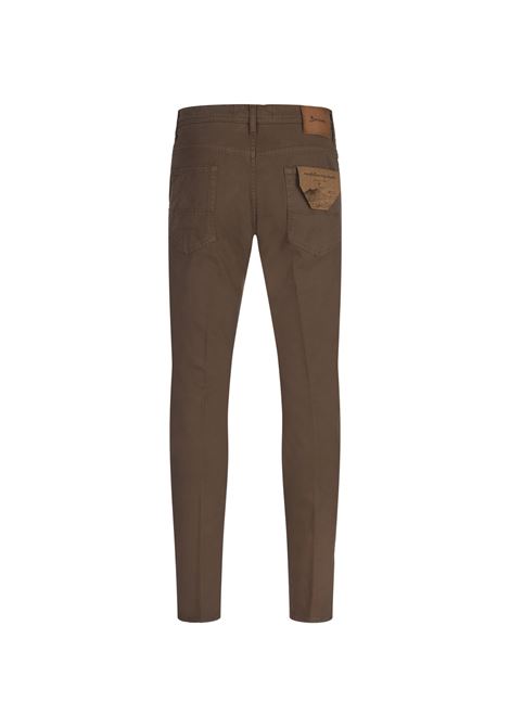 BSETTECENTO Jeans Slim Tapered In Denim Marrone - BSETTECENTO Super Saving Price