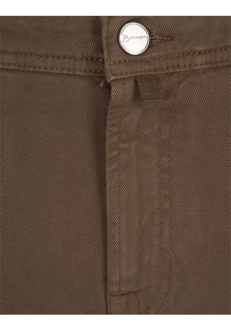 BSETTECENTO Jeans Slim Tapered In Denim Marrone - BSETTECENTO Super Saving Price