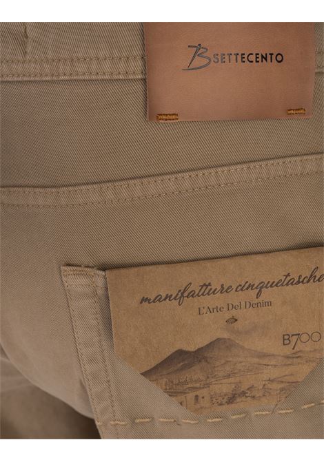 BSETTECENTO Jeans Slim Tapered In Denim Beige - BSETTECENTO Ritorno libero