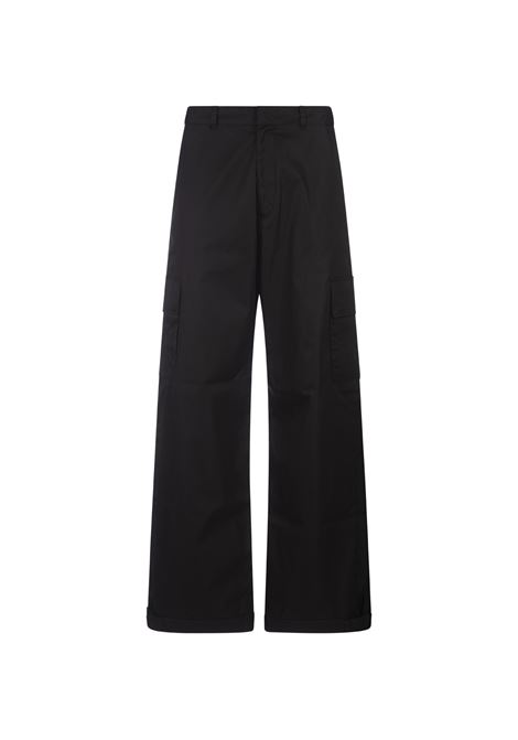 OFF-WHITE Pantaloni Cargo In Tessuto Tecnico Nero - OFF-WHITE Promozione temporanea