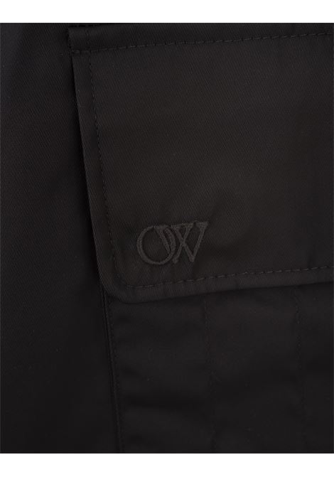 OFF-WHITE Pantaloni Cargo In Tessuto Tecnico Nero - OFF-WHITE Promozione temporanea