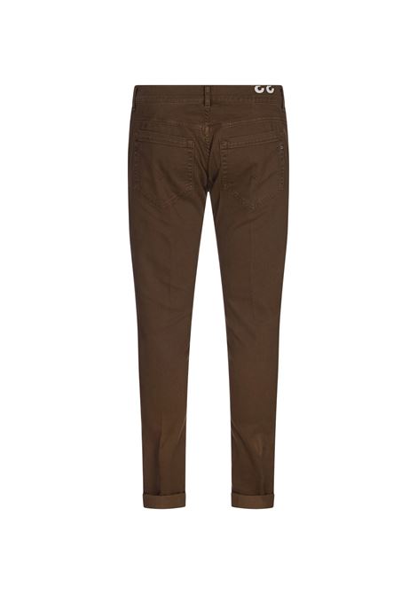 DONDUP Pantaloni George 5 Tasche In Cotone Stretch Marrone - DONDUP Only for today