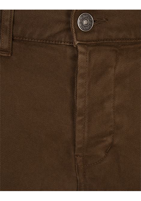 DONDUP Pantaloni George 5 Tasche In Cotone Stretch Marrone - DONDUP Only for today