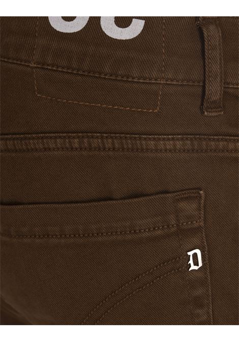 DONDUP Pantaloni George 5 Tasche In Cotone Stretch Marrone - DONDUP Only for today