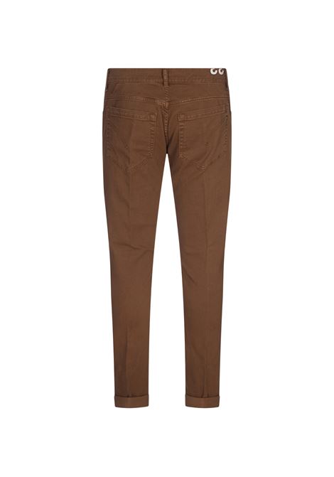 DONDUP Pantaloni George 5 Tasche In Cotone Stretch Marrone Chiaro - DONDUP Officina