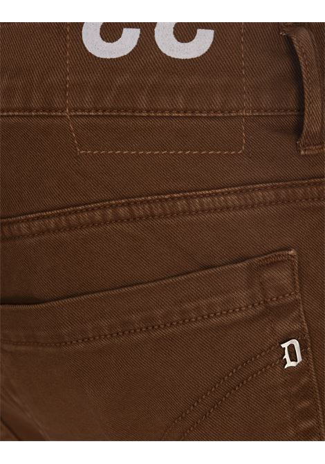 DONDUP Pantaloni George 5 Tasche In Cotone Stretch Marrone Chiaro - DONDUP Officina