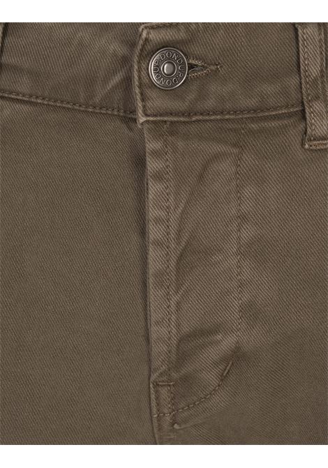 DONDUP Pantaloni George 5 Tasche In Cotone Stretch Kaki - DONDUP Esporta salva