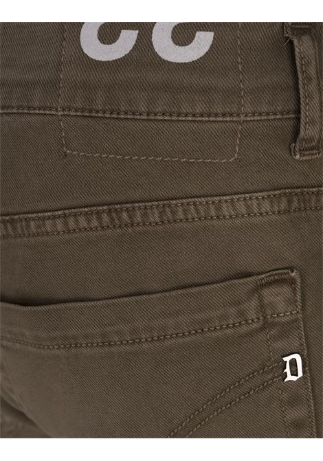 DONDUP Pantaloni George 5 Tasche In Cotone Stretch Kaki - DONDUP Esporta salva