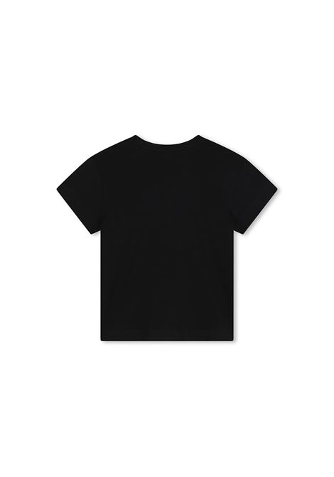 GIVENCHY KIDS T-Shirt Nera Con Logo Di Strass - GIVENCHY KIDS Nuovo