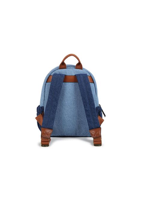 CHLOÉ KIDS Zaino In Denim Blu Con Logo - CHLOÉ KIDS Qualità Garantita