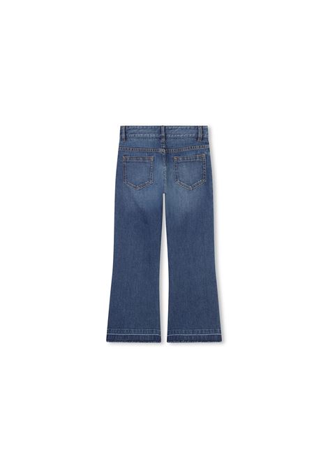 CHLOÉ KIDS Jeans a Gamba Dritta In Denim Blu - CHLOÉ KIDS Consegna Veloce