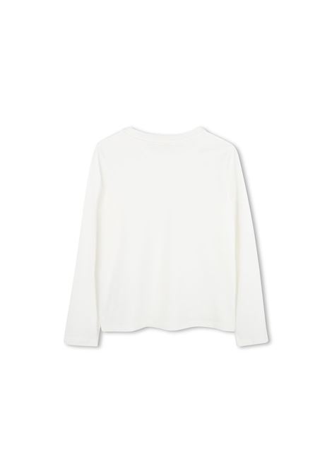 CHLOÉ KIDS T-Shirt a Maniche Lunghe Bianca Con Logo - CHLOÉ KIDS Prezzo Ridotto