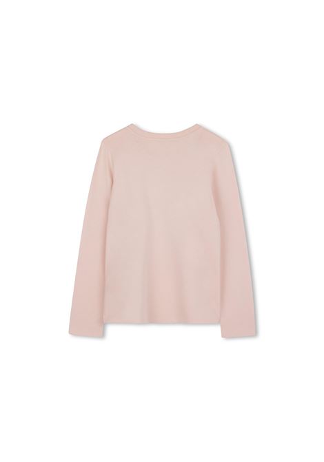 CHLOÉ KIDS T-Shirt a Maniche Lunghe Washed Pink Con Logo - CHLOÉ KIDS Sottocosto