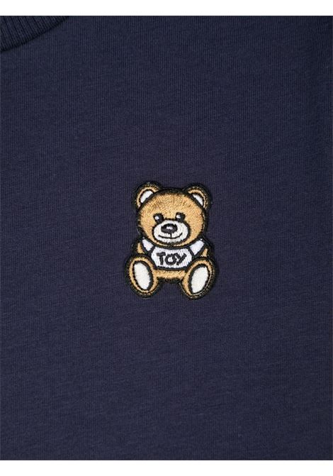 MOSCHINO KIDS T-Shirt Blu Con Patch Moschino Teddy Bear Sul Punto Cuore - MOSCHINO KIDS Hotsell