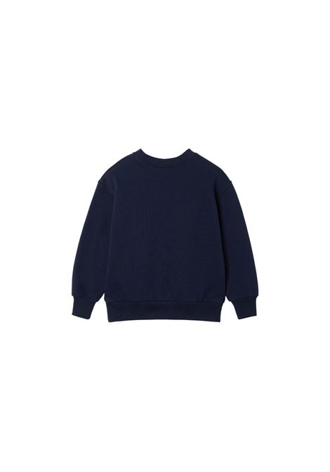 GUCCI KIDS Felpa Blu Scuro Con Stampa Gucci Web - GUCCI KIDS Negozio online di fabbrica