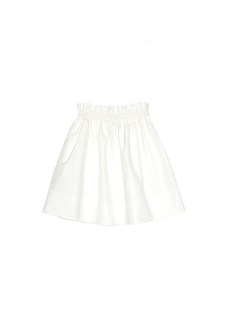 FENDI KIDS Gonna Svasata Bianca Con Logo Rosa - FENDI KIDS Comprare a buon mercato
