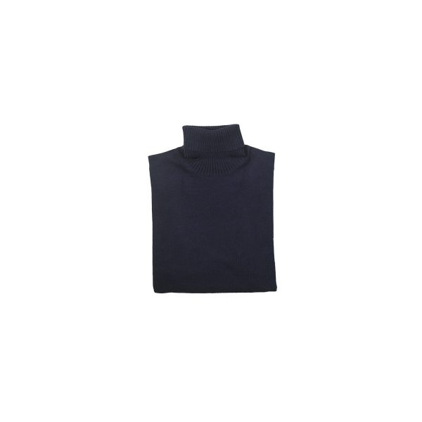 Salvatore Piccolo Dolcevita Blu Navy in Cashmere Promozione Limitata