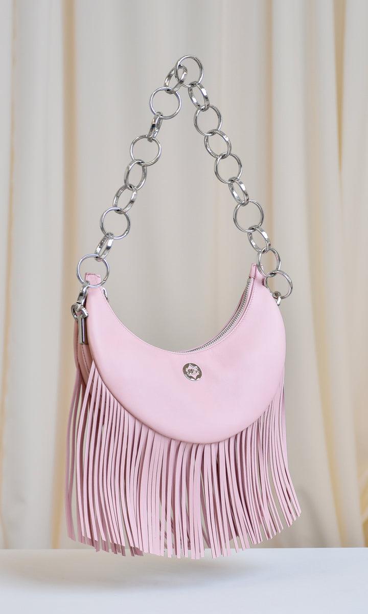 Sara Battaglia Banana Shoulder Bag Fringed Saldi
