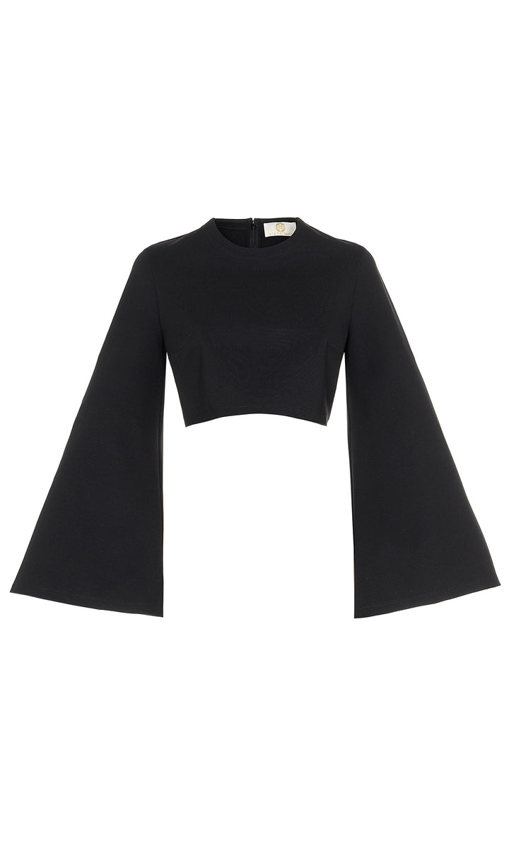 Sara Battaglia Wide long sleeves top Qualità