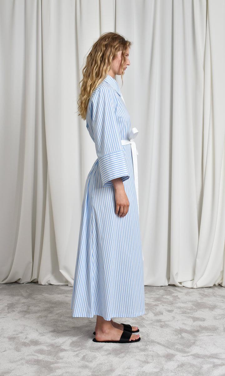 Sara Battaglia Long Chemisier Dress In Linea