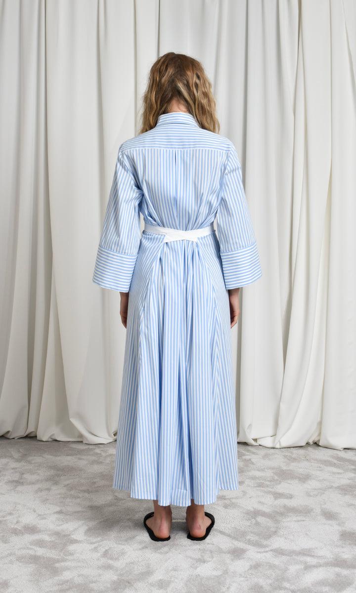 Sara Battaglia Long Chemisier Dress In Linea