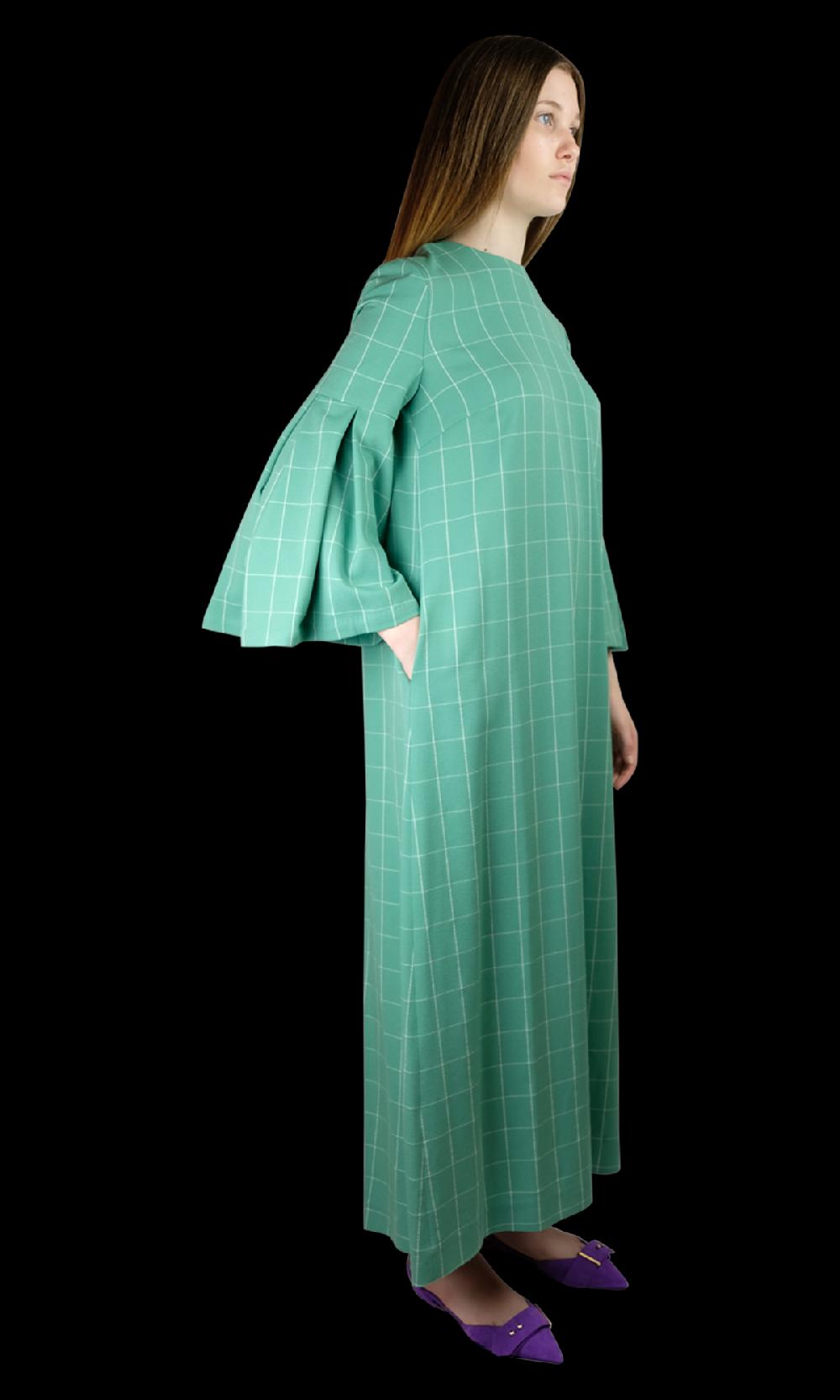 Sara Battaglia Salvia Dress 2025