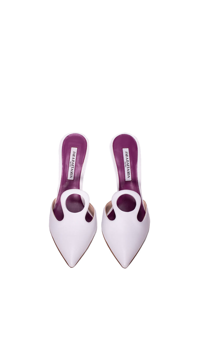 Sara Battaglia First Date 90 Mules Nuovo