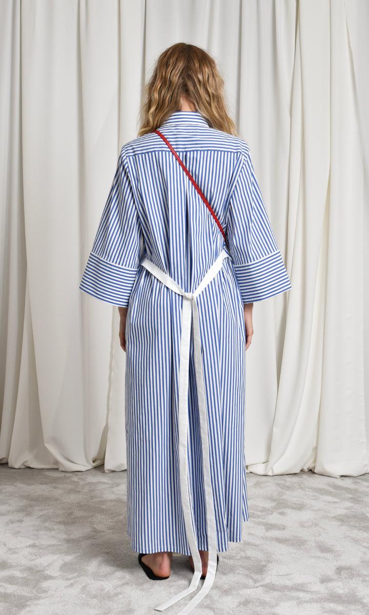 Sara Battaglia Long Chemisier Dress Vendita