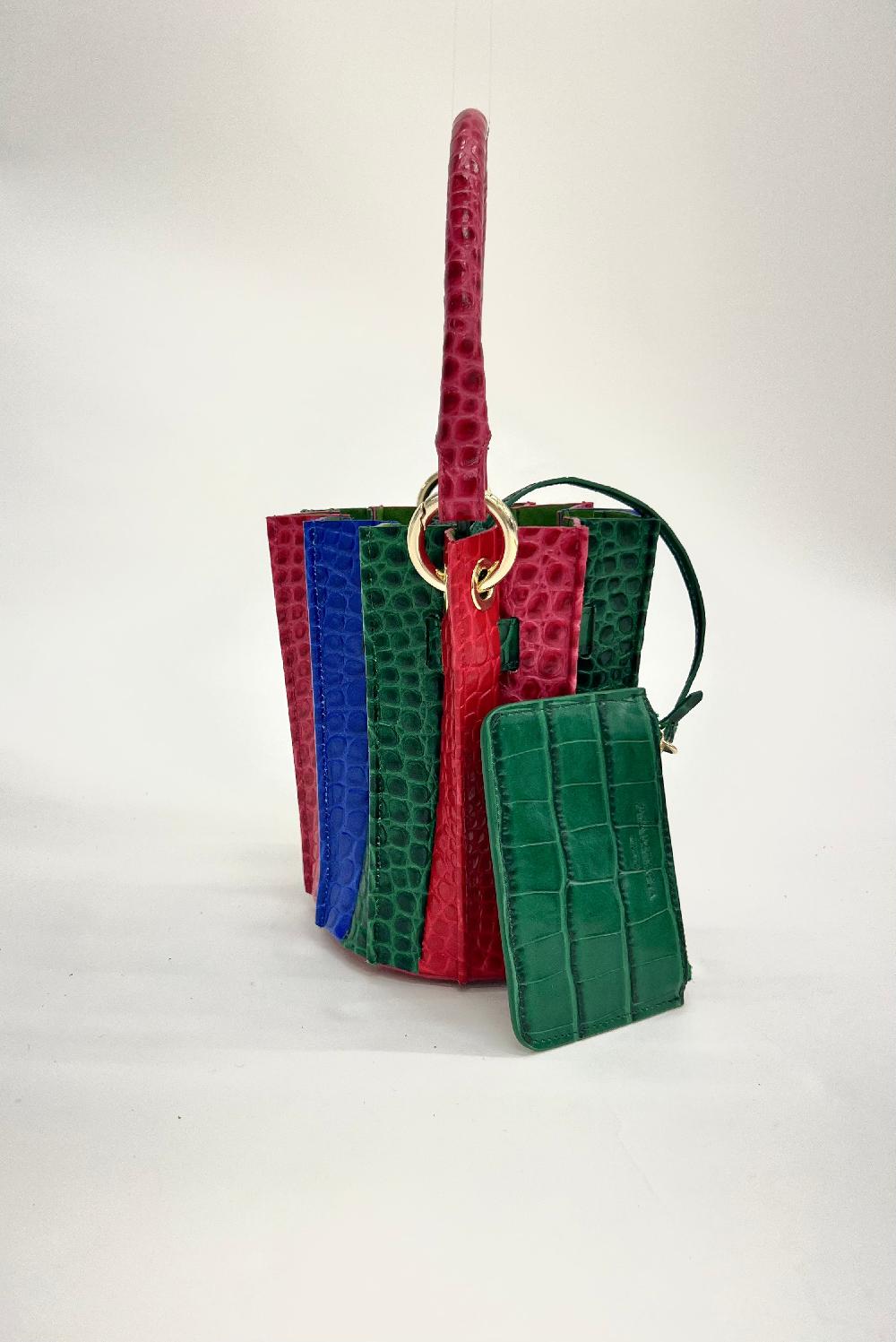 Sara Battaglia Plissé Mini Bucket Promozione