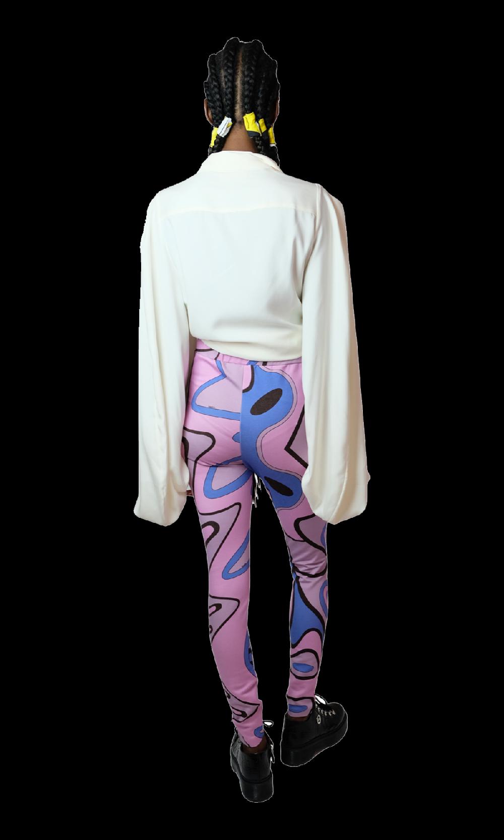 Sara Battaglia Pink Leggings Economico