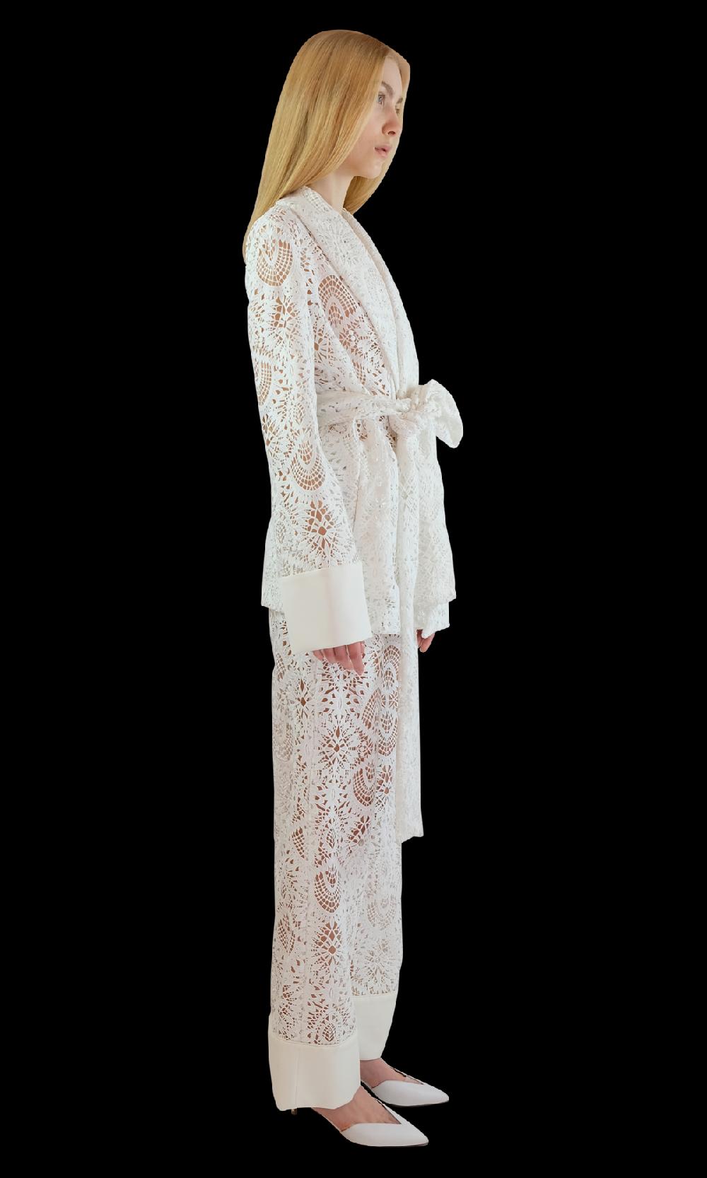Sara Battaglia Lace Jacket Saldi Di Fabbrica
