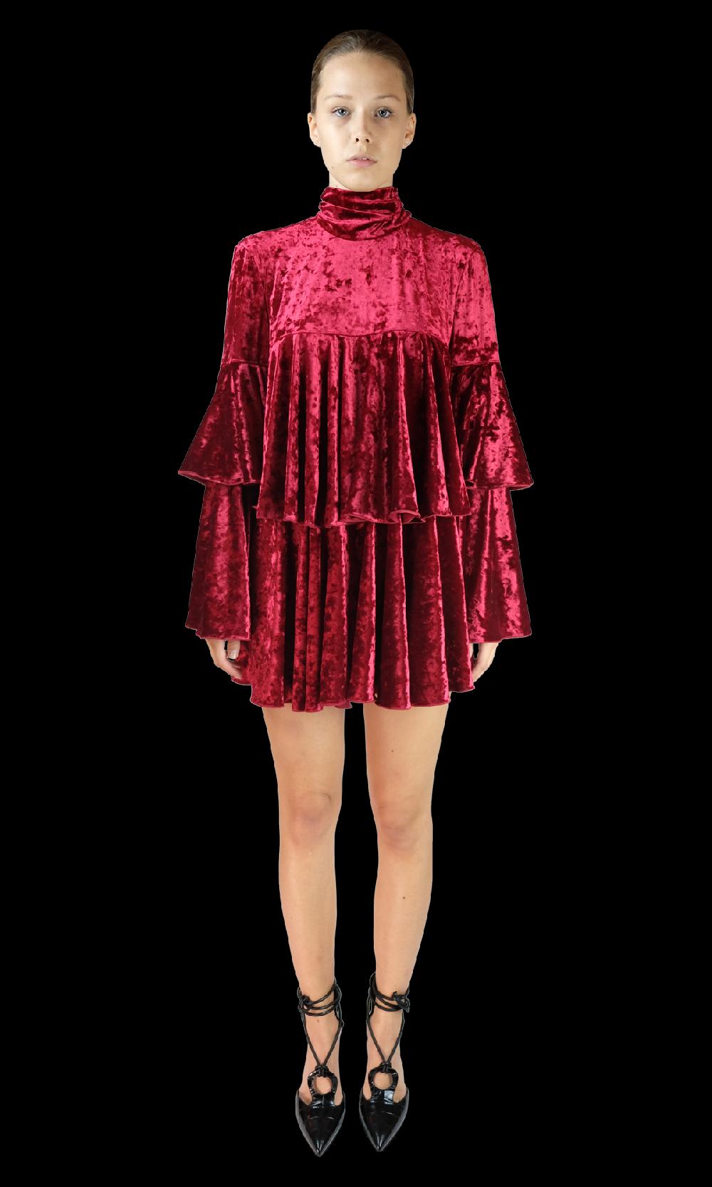 Sara Battaglia Ruffles Dress I Più Venduti