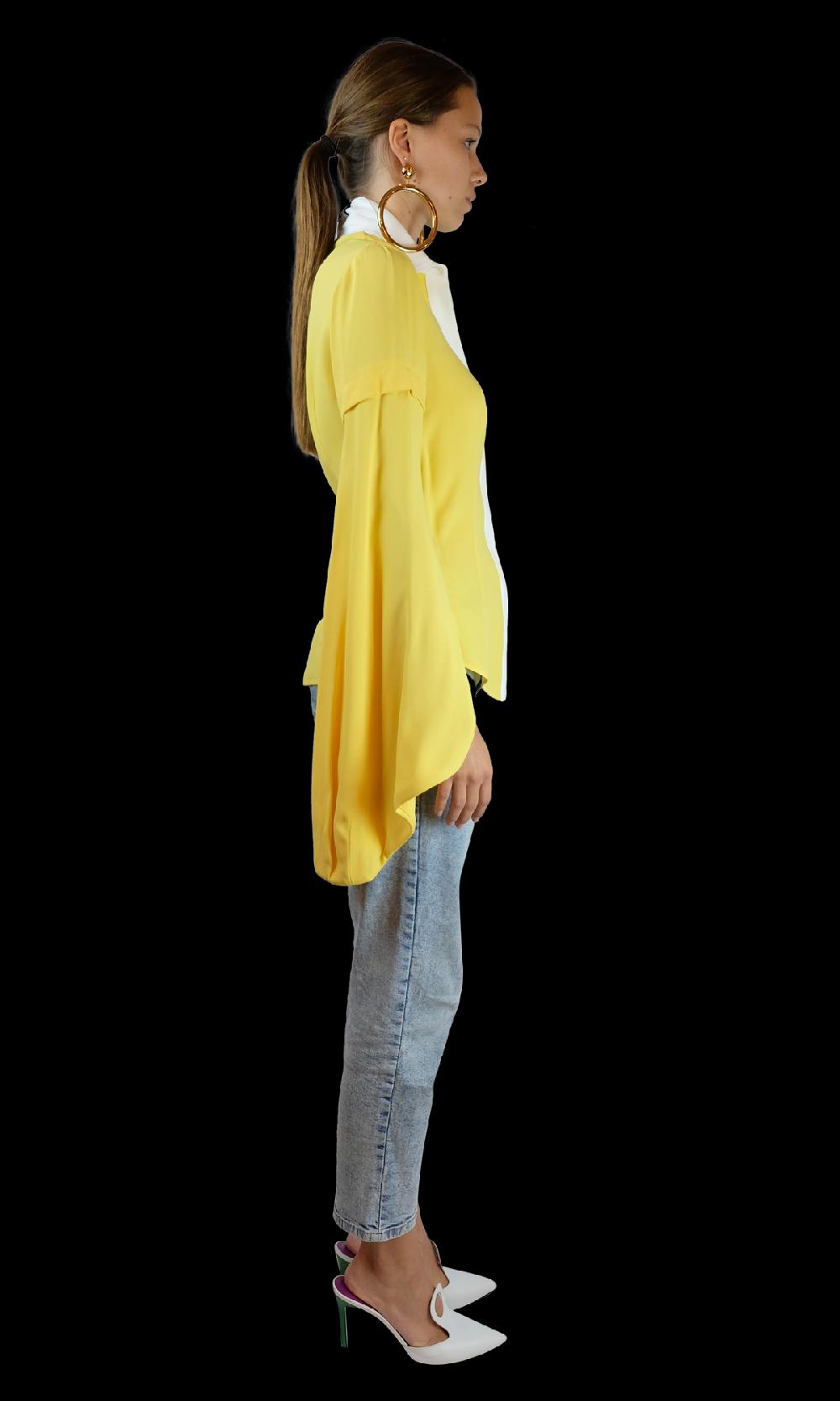 Sara Battaglia Yellow Shirt In Saldo