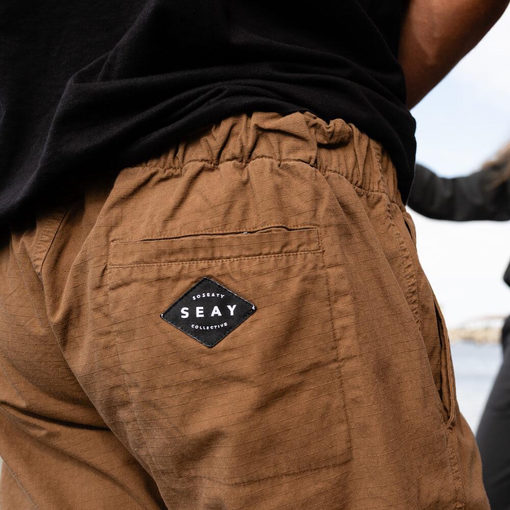 Seay / Pantalone Lungo Cargo Marrone Byron Promozione Limitata