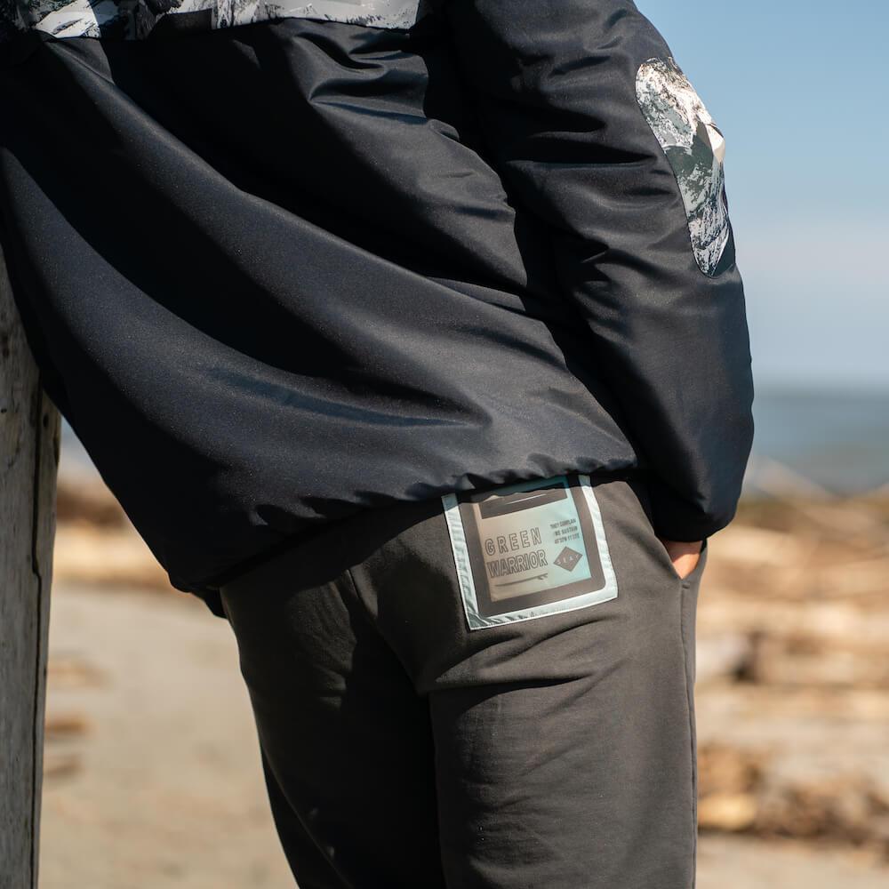 Seay / Pantalone Lungo in Felpa Nero Reyes Affare Del Giorno