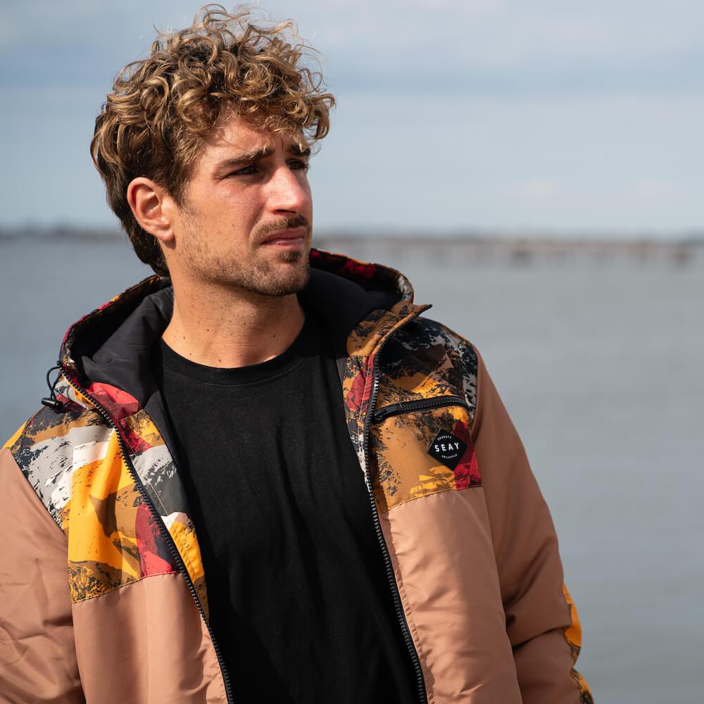 Seay / Giacca Imbottita Marrone Snapper Online
