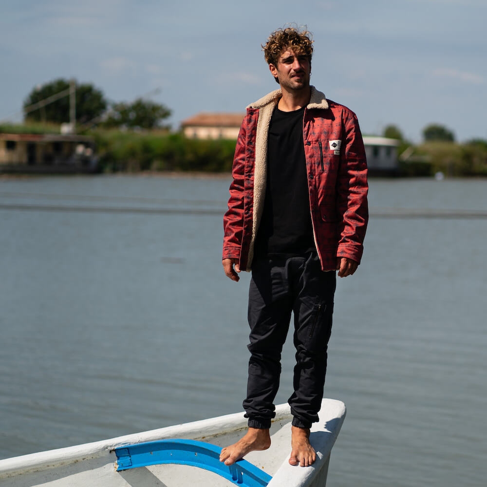 Seay / Giacca Denim Orsetto Rossa Laguna Rilascio limitato