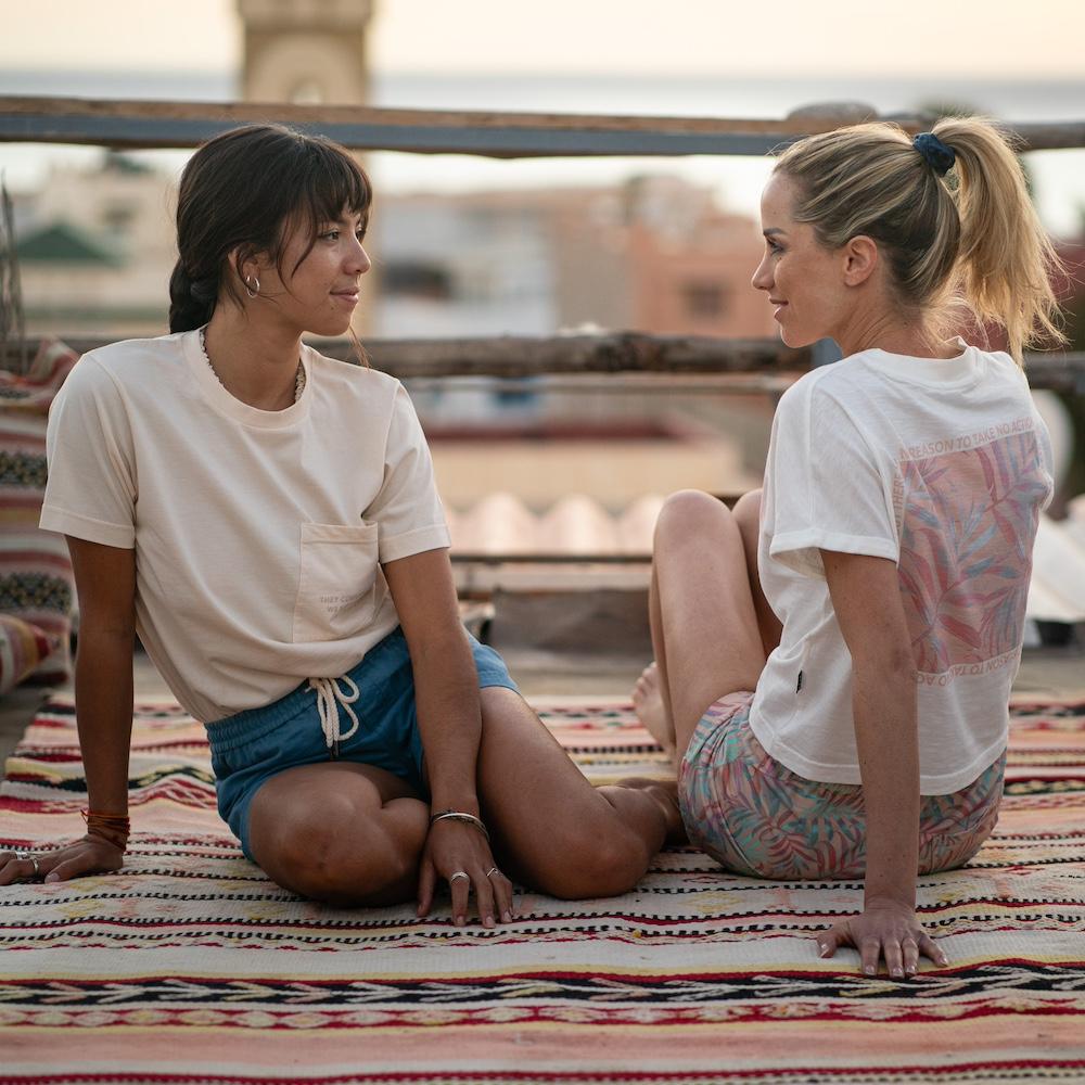 Seay / Crop T-Shirt Bianca Bamboo Nuova
