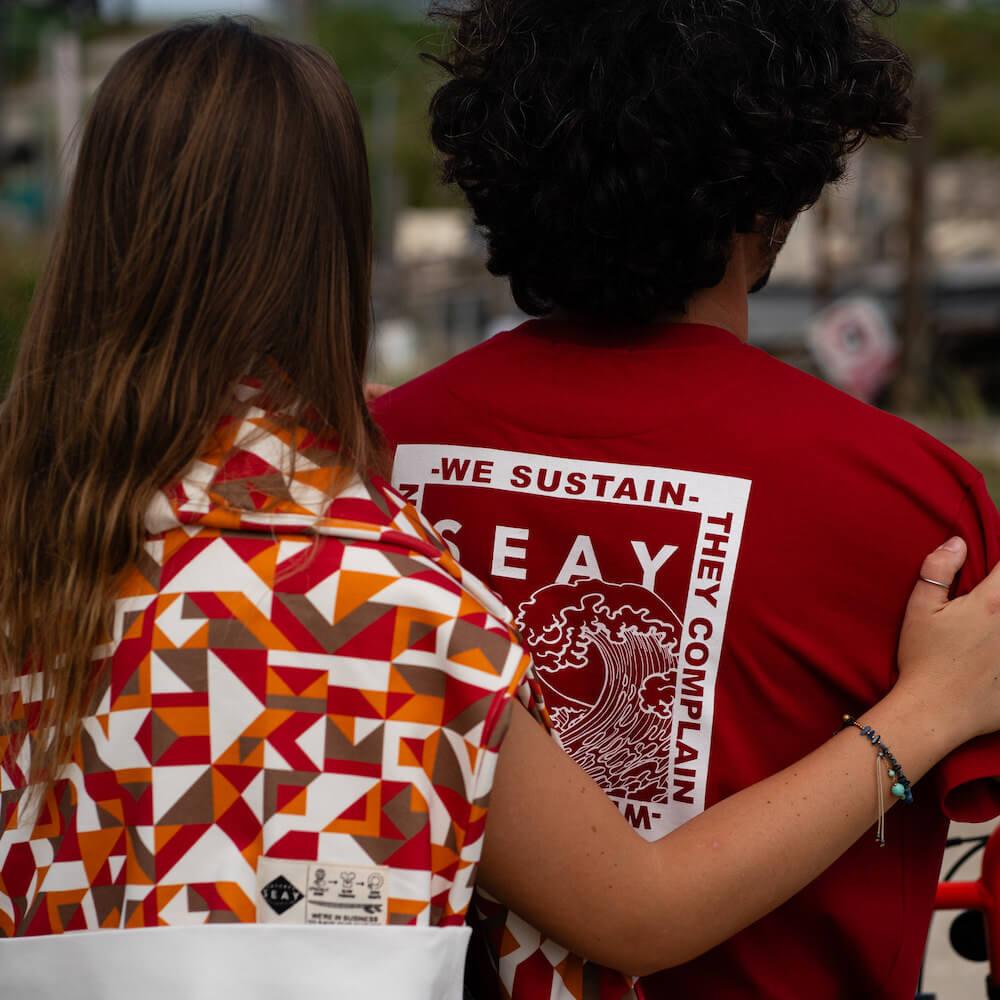 Seay / T-Shirt Rossa Ikaika Qualità