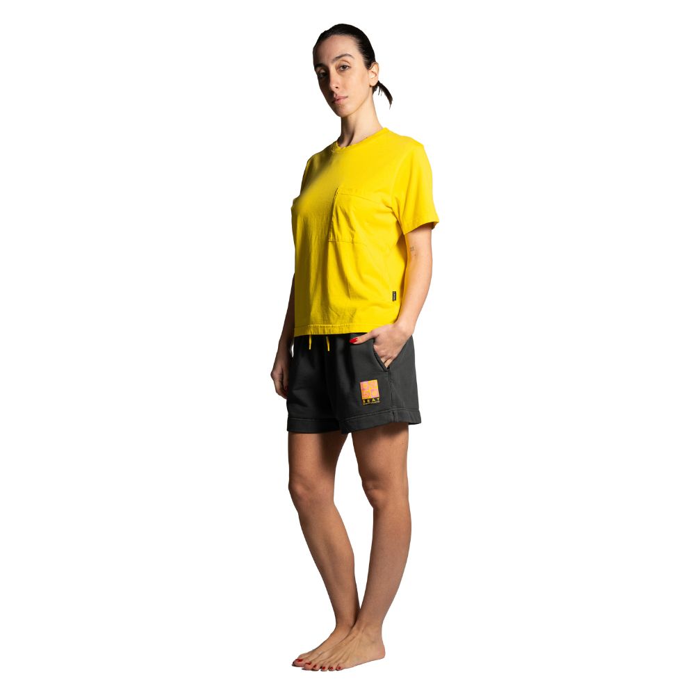 Seay / Pantalone Corto in Felpa Nero Symbols Novità