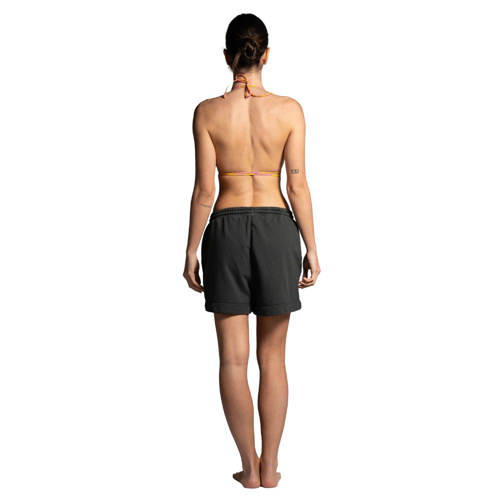 Seay / Pantalone Corto in Felpa Nero Symbols Novità