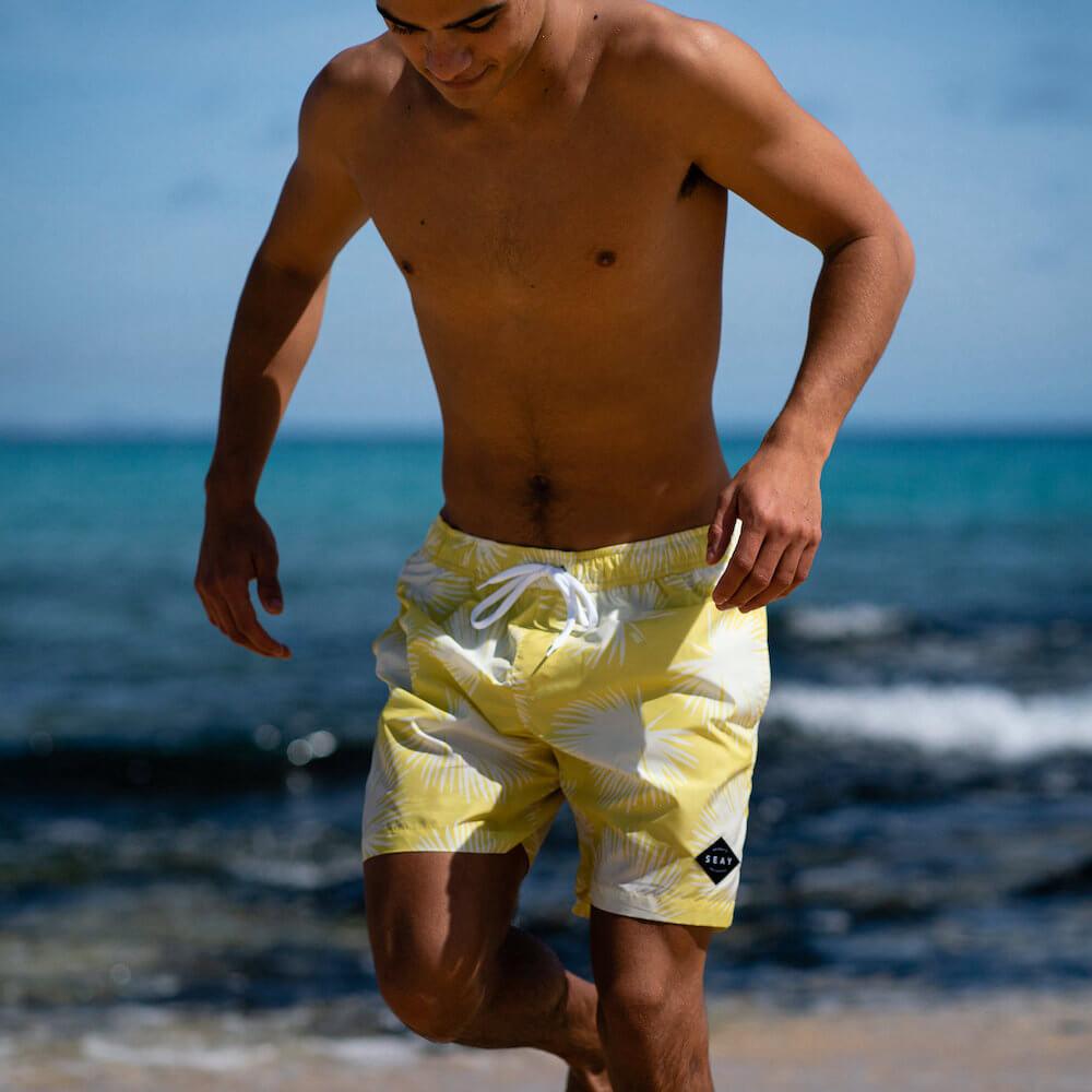 Seay / Swim Boxer Medio Giallo Soffioni Presa