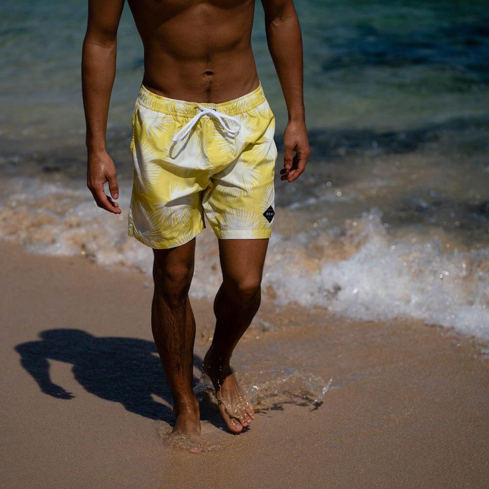 Seay / Swim Boxer Medio Giallo Soffioni Presa